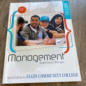 MMT102 Management Special Edition for Elgin Community College paperback